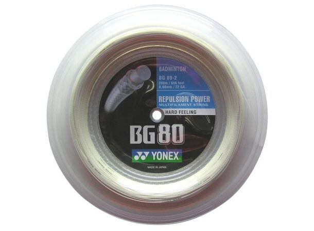 YONEX BG-80 Hvit 200m BG-80 - Coil på 200m